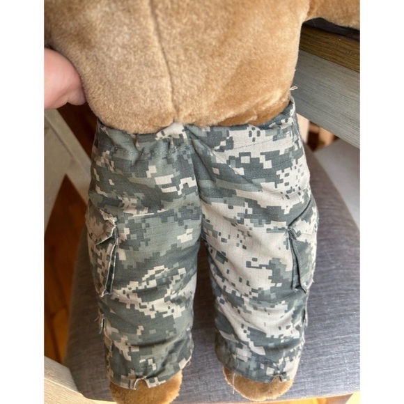 Vintage Plush Military Army Teddy Bear Camo Uniform Vintage 1989 Stuffed Animal - Picture 6 of 8
